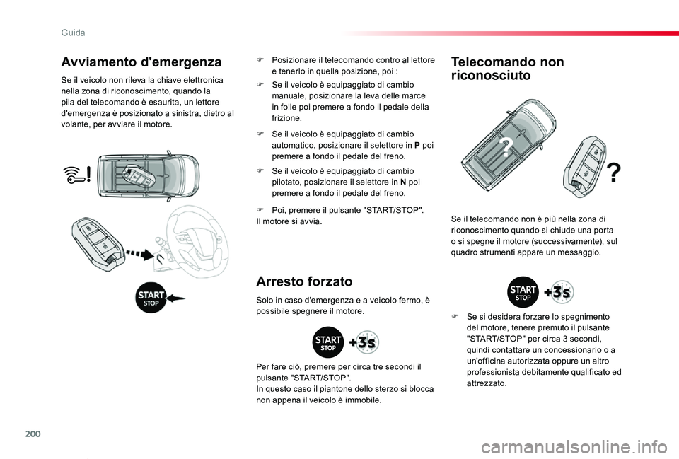 TOYOTA PROACE VERSO 2020 Manuale duso (in Italian) 200
Proace_Verso_IT_Chap06_conduite_ed01-2019
Avviamento d'emergenza
Se il veicolo non rileva la chiave elettronica nella zona di riconoscimento, quando la pila del telecomando è esaurita, un let TOYOTA PROACE VERSO 2020 Manuale duso (in Italian) 200
Proace_Verso_IT_Chap06_conduite_ed01-2019
Avviamento d'emergenza
Se il veicolo non rileva la chiave elettronica nella zona di riconoscimento, quando la pila del telecomando è esaurita, un let