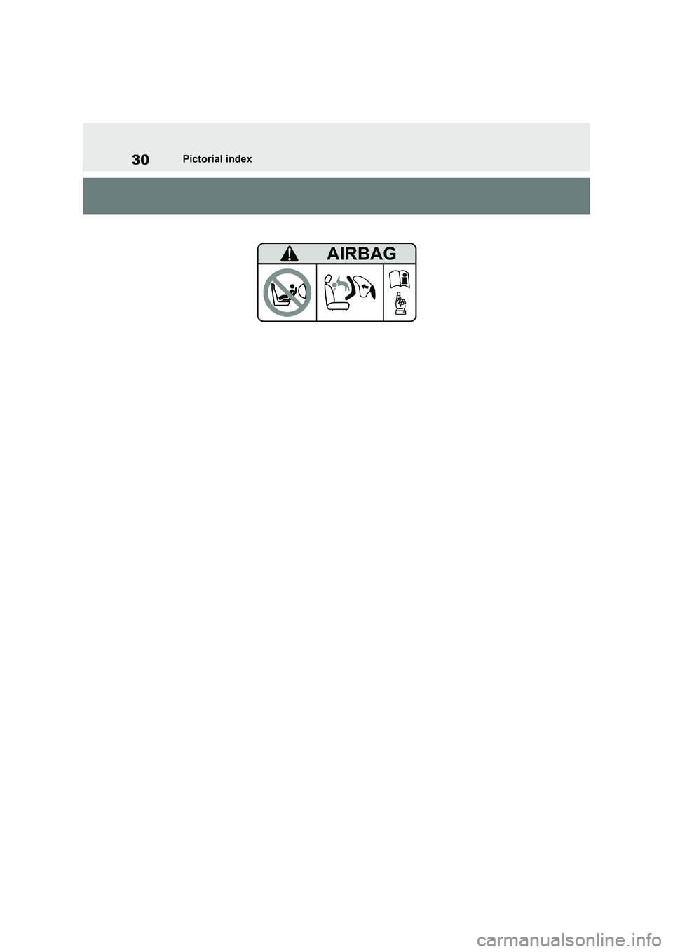 TOYOTA RAV4 PHEV 2021  Owners Manual 30Pictorial index 