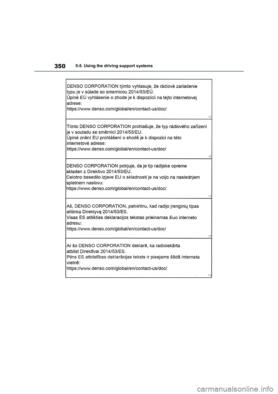 TOYOTA RAV4 PHEV 2021  Owners Manual 3505-5. Using the driving support systems 