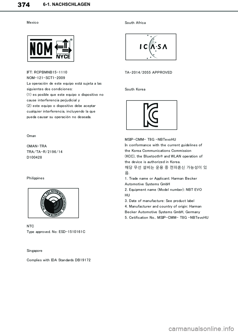 TOYOTA SUPRA 2019  Betriebsanleitungen (in German) 374
Supra Owner’s Manual_EM
6-1. NACHSCHLAGEN
Supra_OM_German_OM99T07M.book  374 ページ  ２０１９年２月２０日　水曜日　午前１１時１６分 