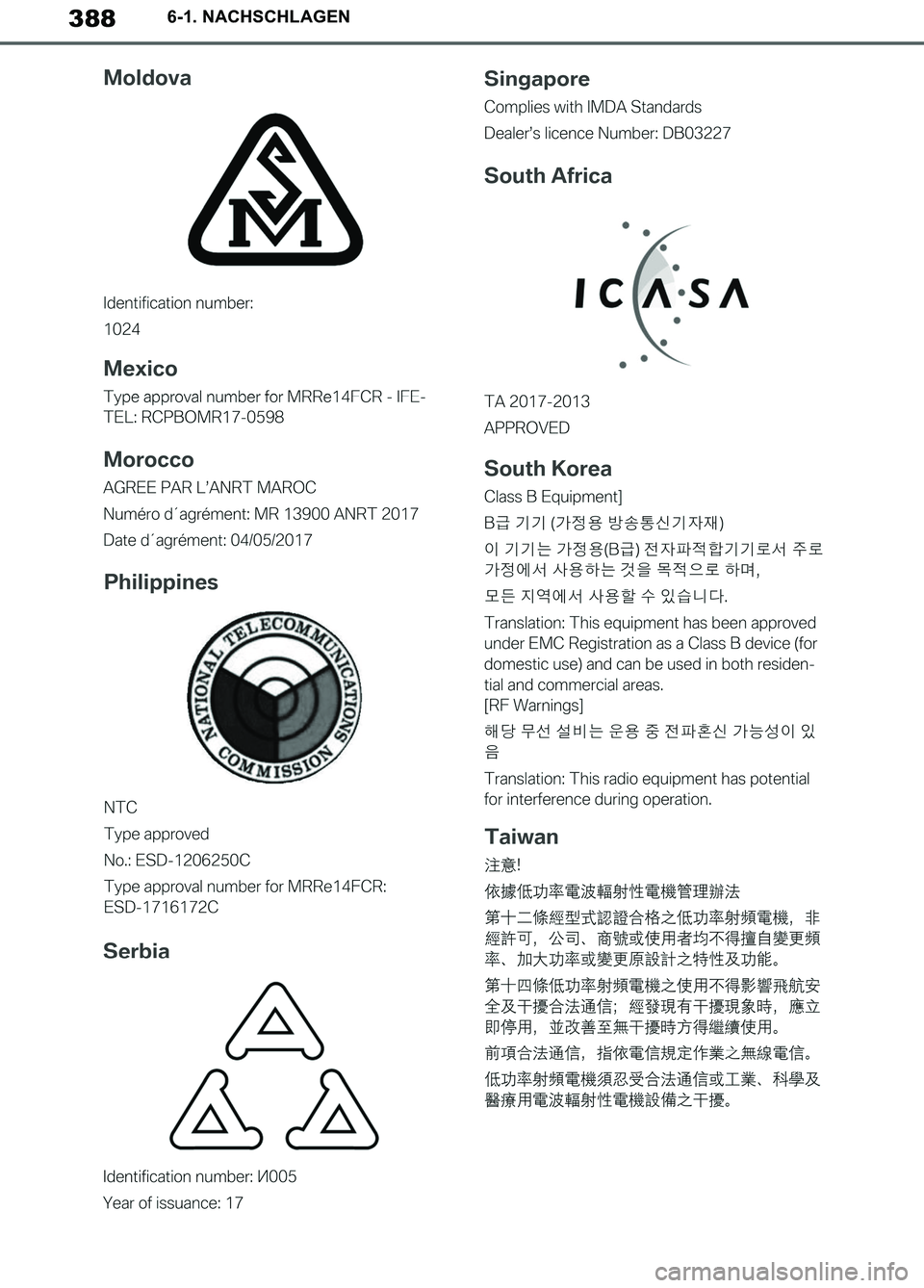 TOYOTA SUPRA 2019  Betriebsanleitungen (in German) 388
Supra Owner’s Manual_EM
6-1. NACHSCHLAGEN
Supra_OM_German_OM99T07M.book  388 ページ  ２０１９年２月２０日　水曜日　午前１１時１６分 