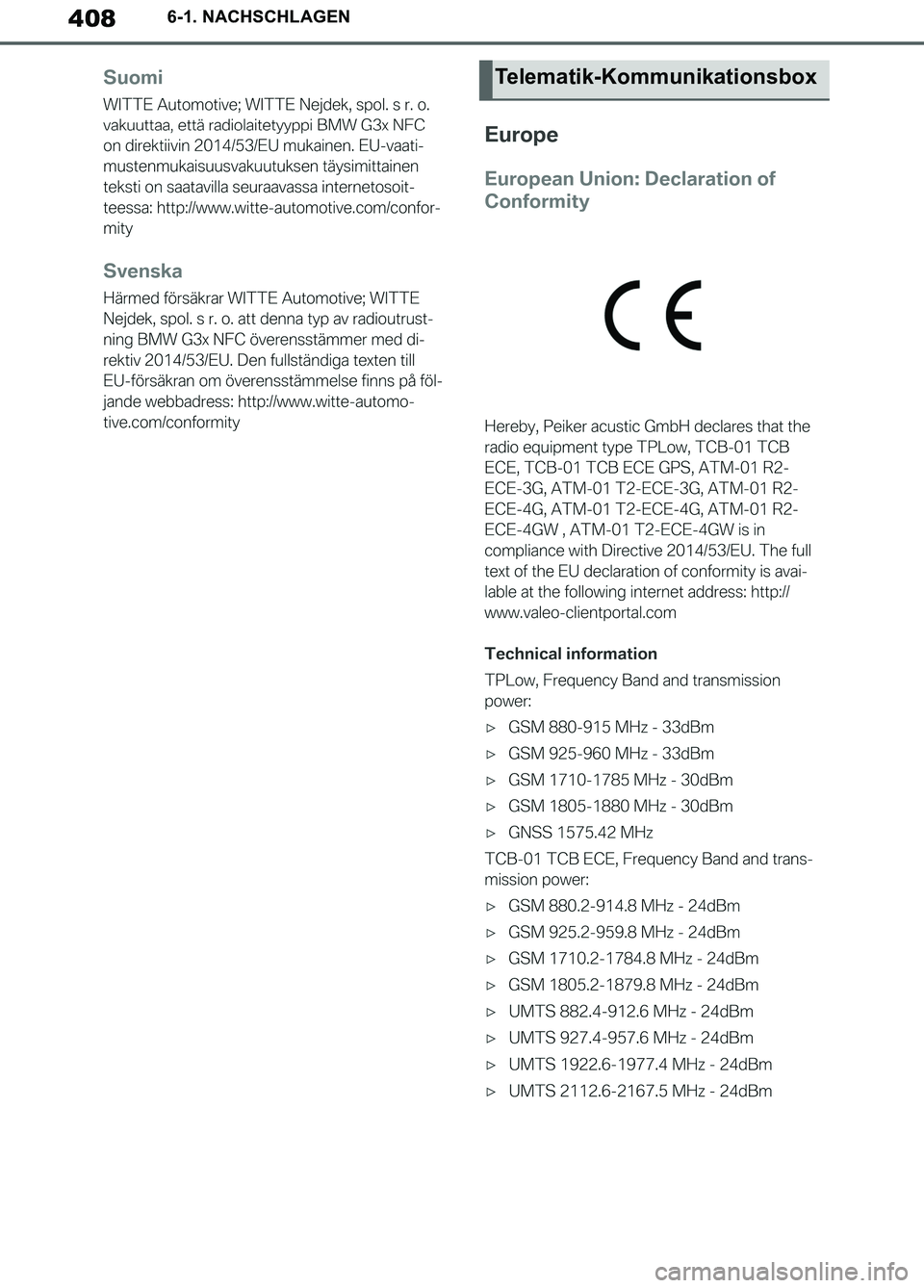 TOYOTA SUPRA 2019  Betriebsanleitungen (in German) 408
Supra Owner’s Manual_EM
6-1. NACHSCHLAGEN
Telematik-Kommunikationsbox
Supra_OM_German_OM99T07M.book  408 ページ  ２０１９年２月２０日　水曜日　午前１１時１６分 