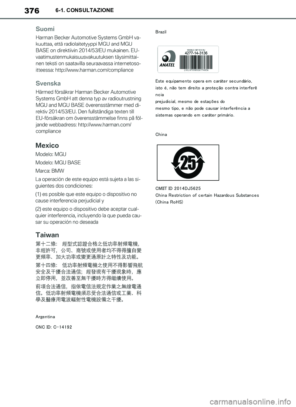 TOYOTA SUPRA 2019  Manuale duso (in Italian) 376
Supra Owners Manual_EL
6-1. CONSULTAZIONE
Supra_OM_Italian_OM99T09L.book  376 ページ  ２０１９年２月２０日　水曜日　午前１０時５７分 