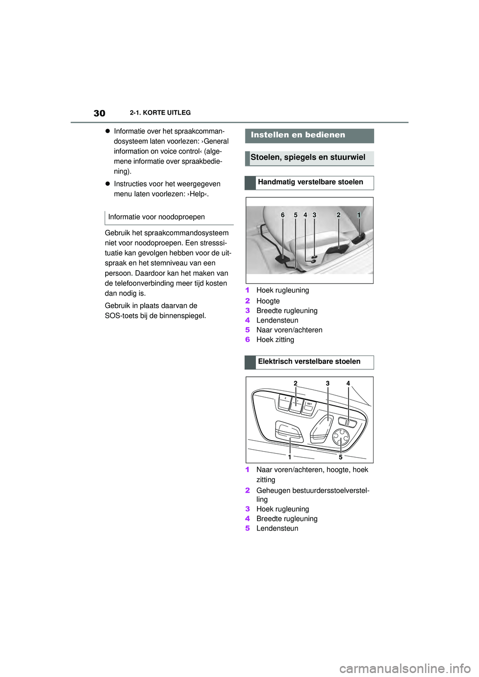TOYOTA SUPRA 2020 Instructieboekje (in Dutch) 30
Handleiding Supra2-1. KORTE UITLEG
Informatie over het spraakcomman-
dosysteem laten voorlezen: ›General
information on voice control‹ (alge-
mene informatie over spraakbedie-
ning).
In TOYOTA SUPRA 2020 Instructieboekje (in Dutch) 30
Handleiding Supra2-1. KORTE UITLEG
Informatie over het spraakcomman-
dosysteem laten voorlezen: ›General
information on voice control‹ (alge-
mene informatie over spraakbedie-
ning).
In