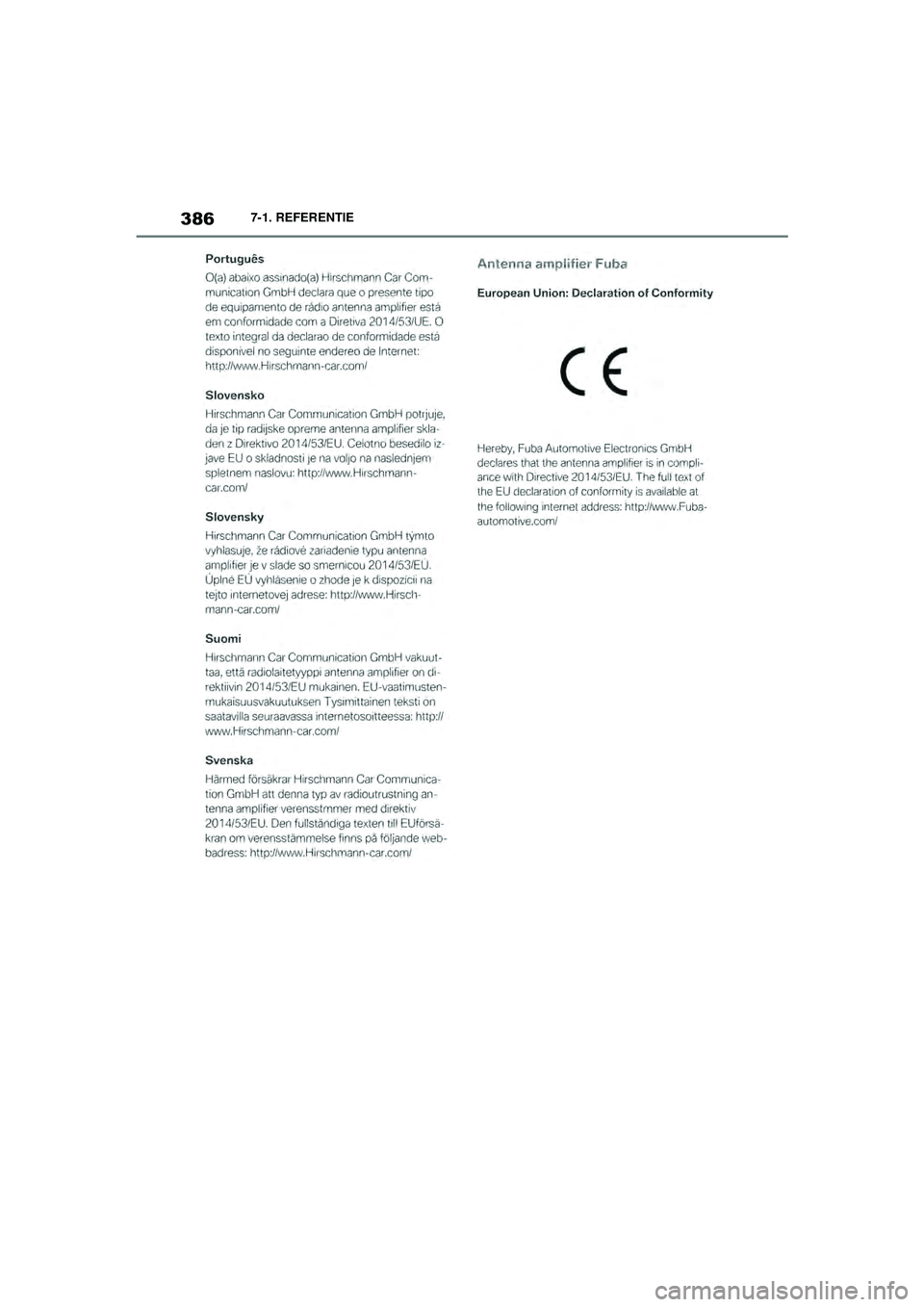 TOYOTA SUPRA 2020  Instructieboekje (in Dutch) 386
Handleiding Supra7-1. REFERENTIE
Supra_OM_General_OM99V80E_1_1911.book  Page 
386  Thursday, October 31, 2019  2:57 PM 