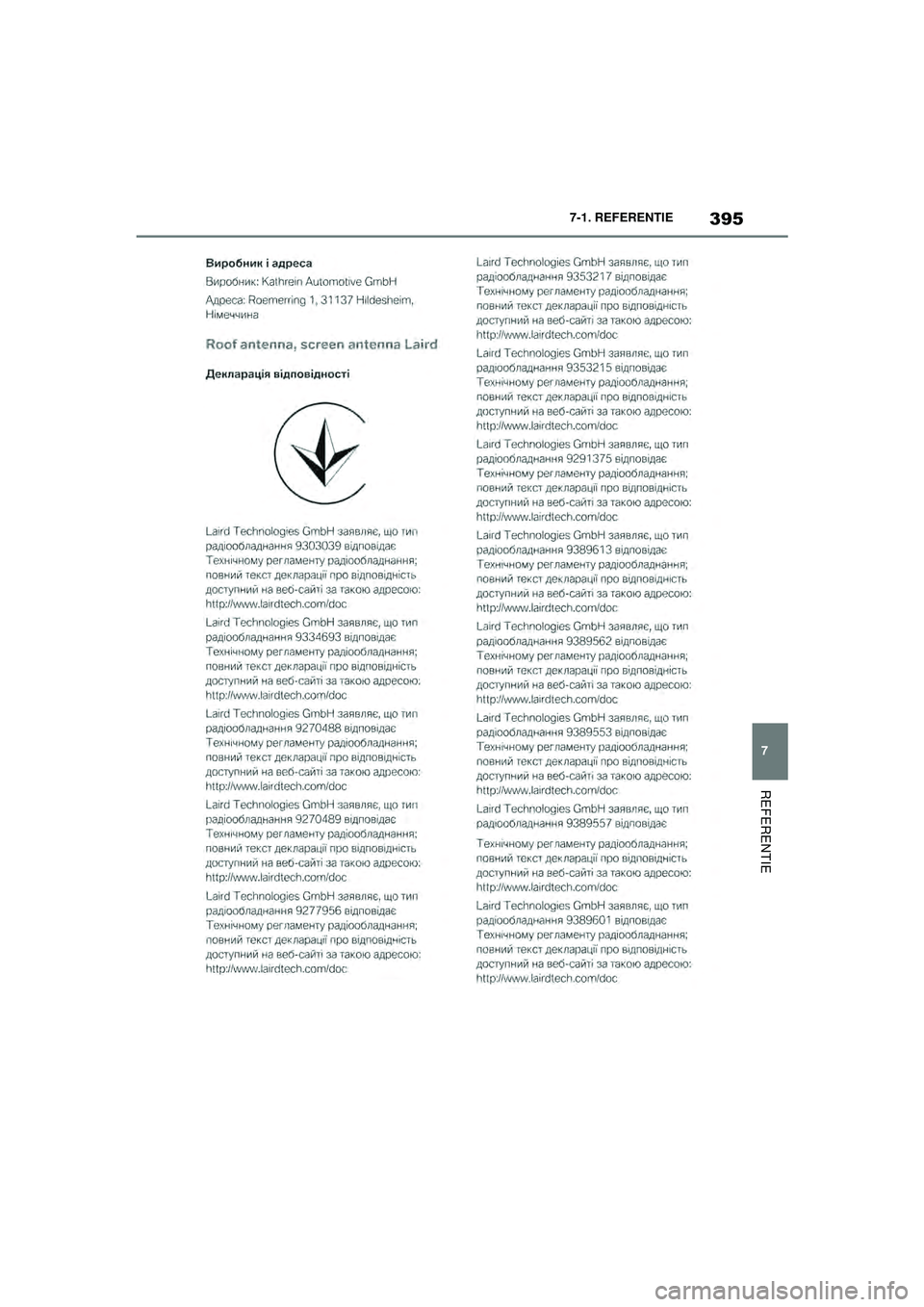 TOYOTA SUPRA 2020  Instructieboekje (in Dutch) 395
7
Handleiding Supra 7-1. REFERENTIE
REFERENTIE
Supra_OM_General_OM99V80E_1_1911.book  Page 
395  Thursday, October 31, 2019  2:57 PM 