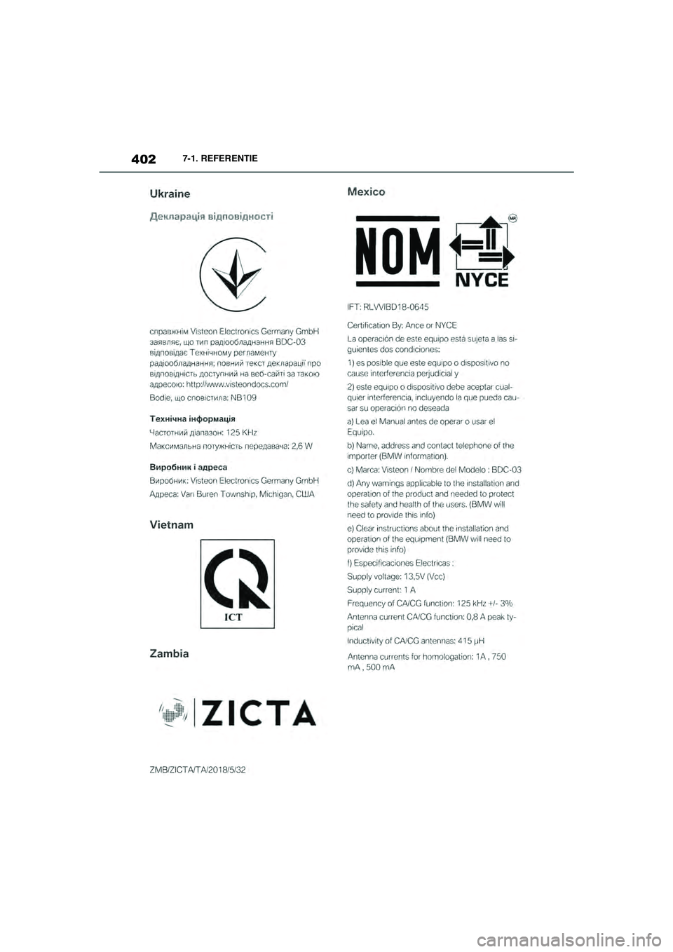 TOYOTA SUPRA 2020  Instructieboekje (in Dutch) 402
Handleiding Supra7-1. REFERENTIE
Supra_OM_General_OM99V80E_1_1911.book  Page 
402  Thursday, October 31, 2019  2:57 PM 
