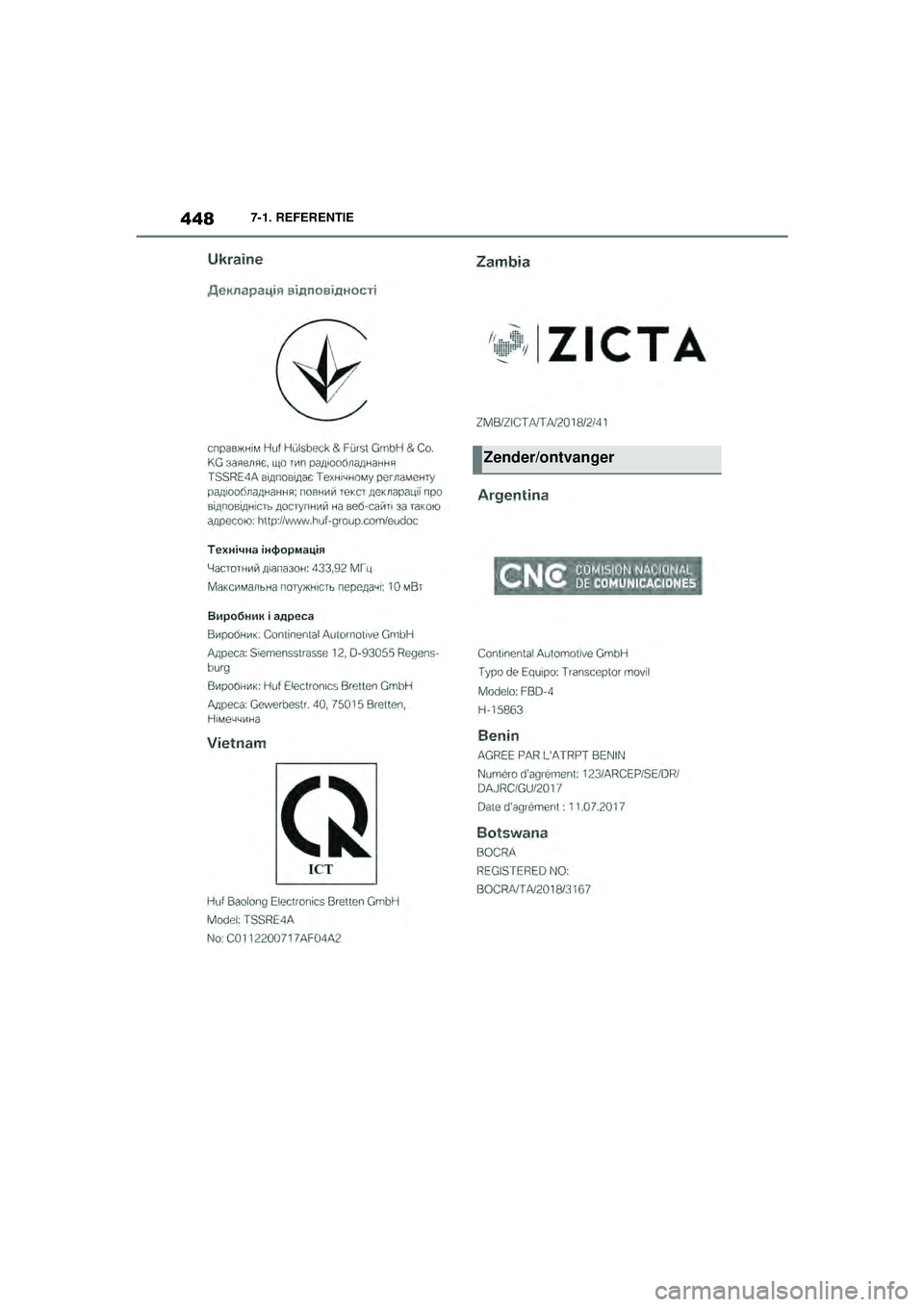 TOYOTA SUPRA 2020  Instructieboekje (in Dutch) 448
Handleiding Supra7-1. REFERENTIE
Zender/ontvanger
Supra_OM_General_OM99V80E_1_1911.book  Page 
448  Thursday, October 31, 2019  2:57 PM 