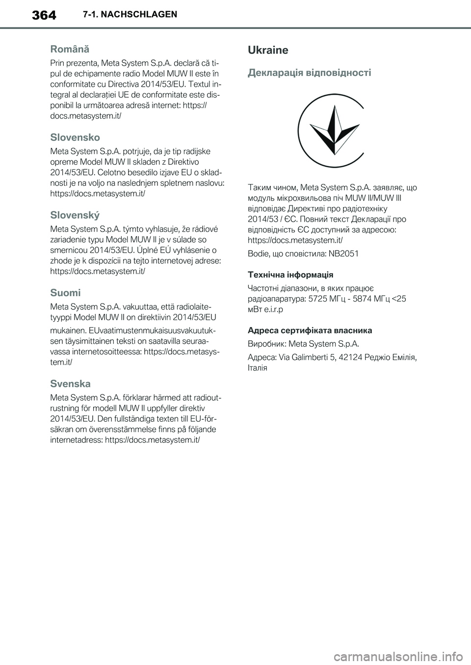 TOYOTA SUPRA 2020  Betriebsanleitungen (in German) 364
Supra Owners Manual_EM
7-1. NACHSCHLAGEN
Supra_OM_German_OM99V76M.book  364 ページ  ２０１９年８月２８日　水曜日　午後４時１４分 