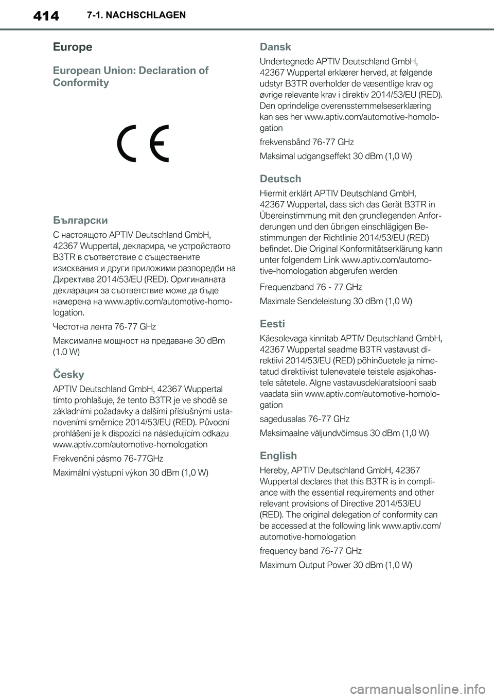 TOYOTA SUPRA 2020  Betriebsanleitungen (in German) 414
Supra Owners Manual_EM
7-1. NACHSCHLAGEN
Supra_OM_German_OM99V76M.book  414 ページ  ２０１９年８月２８日　水曜日　午後４時１４分 