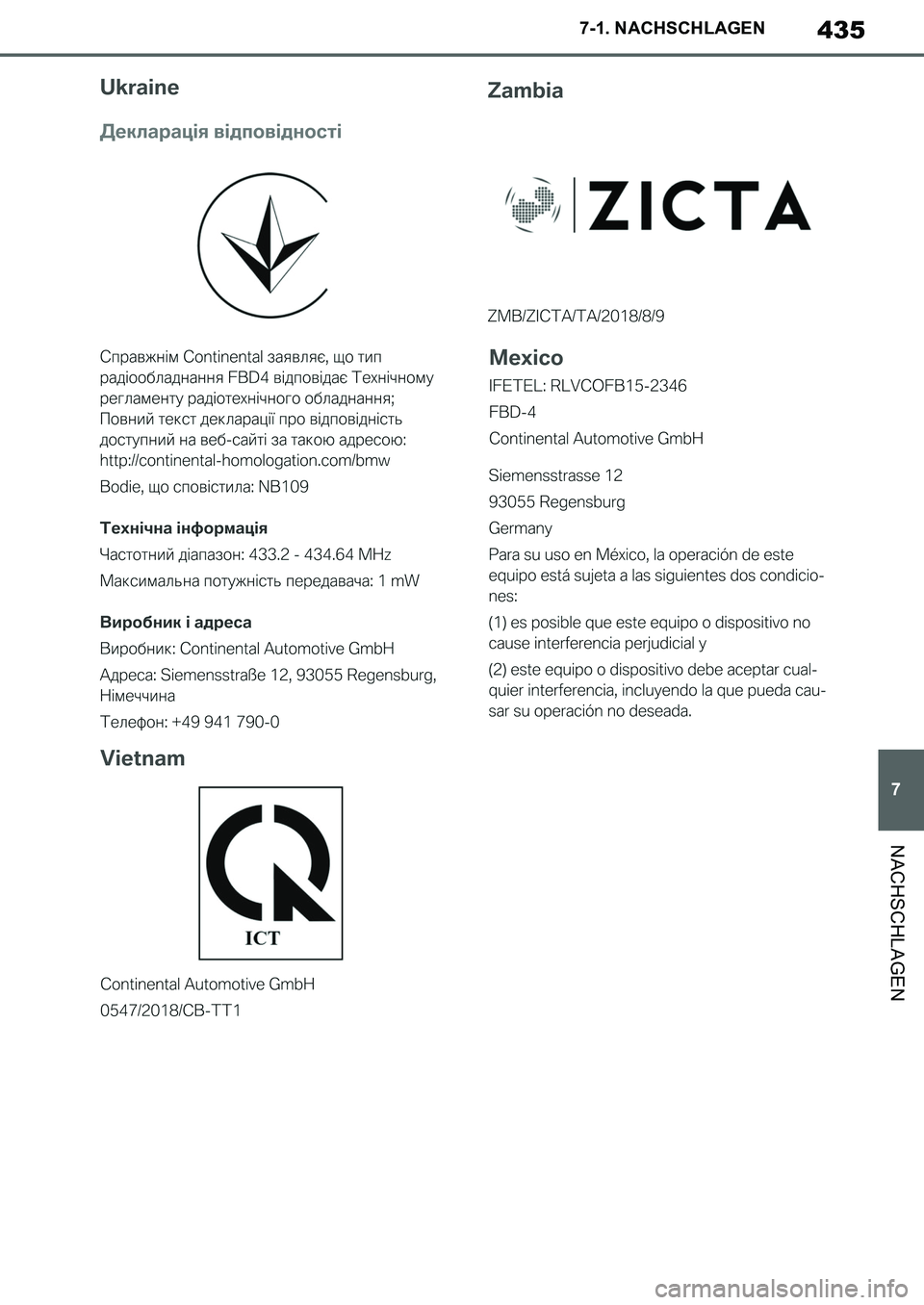 TOYOTA SUPRA 2020  Betriebsanleitungen (in German) 435
7
Supra Owners Manual_EM
7-1. NACHSCHLAGEN
NACHSCHLAGEN
Supra_OM_German_OM99V76M.book  435 ページ  ２０１９年８月２８日　水曜日　午後４時１４分 