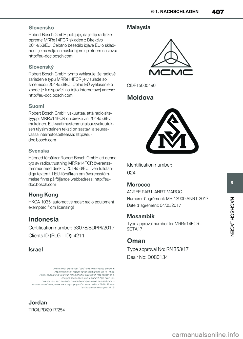 TOYOTA SUPRA 2021  Betriebsanleitungen (in German) 407
6 6-1. NACHSCHLAGEN
NACHSCHLAGEN
Supra Owners Manual_M (from Nov. 20 Prod.)
Supra_OM_German_OM99X79M_1_2011.book  407 ページ  ２０２０年８月２７日　木曜日　午後１時２２