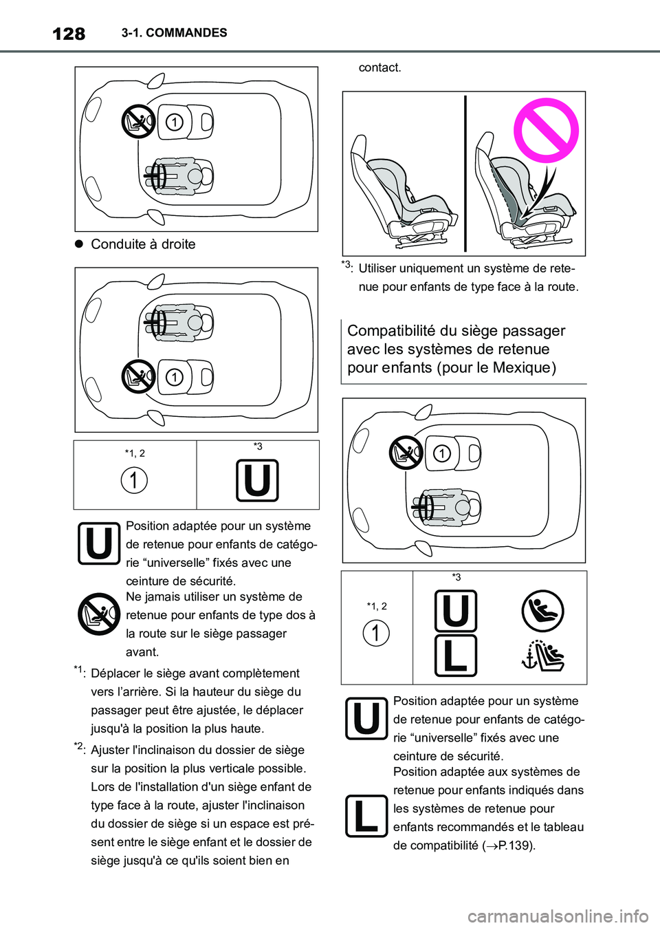 TOYOTA SUPRA 2021 Notices Demploi (in French) 1283-1. COMMANDES
Supra Owners Manual_K (from Nov. 20 Prod.)Conduite à droite
*1: Déplacer le siège avant complètement
vers l’arrière. Si la hauteur du siège du
passager peut être ajus TOYOTA SUPRA 2021 Notices Demploi (in French) 1283-1. COMMANDES
Supra Owners Manual_K (from Nov. 20 Prod.)Conduite à droite
*1: Déplacer le siège avant complètement
vers l’arrière. Si la hauteur du siège du
passager peut être ajus