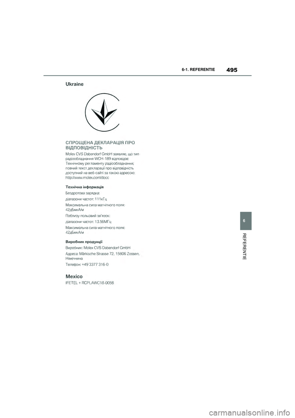 TOYOTA SUPRA 2021  Instructieboekje (in Dutch) 495
6
6-1. REFERENTIE
REFERENTIE
Handleiding Supra_NL (vanaf productiedatum nov. 2020)
Supra_OM_General_OM99X84E_1_2011.book  Page 495  Thursday, October 8, 2020  9:53 AM 