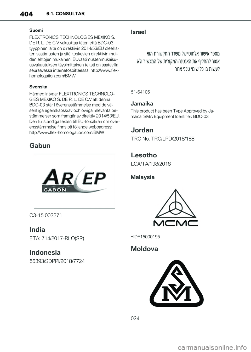 TOYOTA SUPRA 2021  Manuale de Empleo (in Spanish) 4046-1. CONSULTAR
Supra Owners Manual_S (from Nov. 20 Prod.)
Supra_OM_Spanish_OM99X80S.book  404 ページ  ２０２０年８月２６日　水曜日　午後１時３１分 