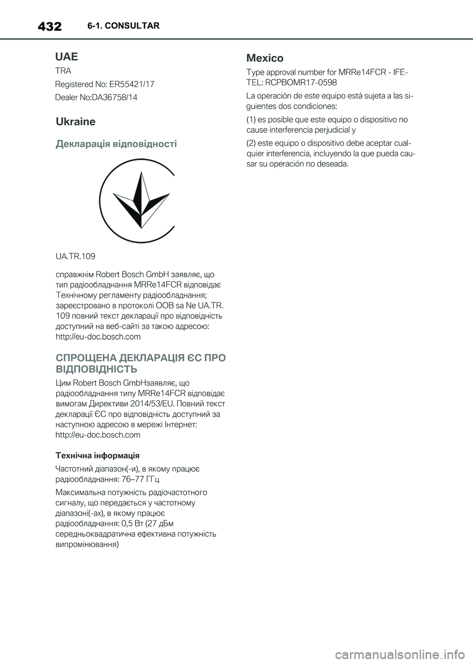 TOYOTA SUPRA 2021  Manuale de Empleo (in Spanish) 4326-1. CONSULTAR
Supra Owners Manual_S (from Nov. 20 Prod.)
Supra_OM_Spanish_OM99X80S.book  432 ページ  ２０２０年８月２６日　水曜日　午後１時３１分 