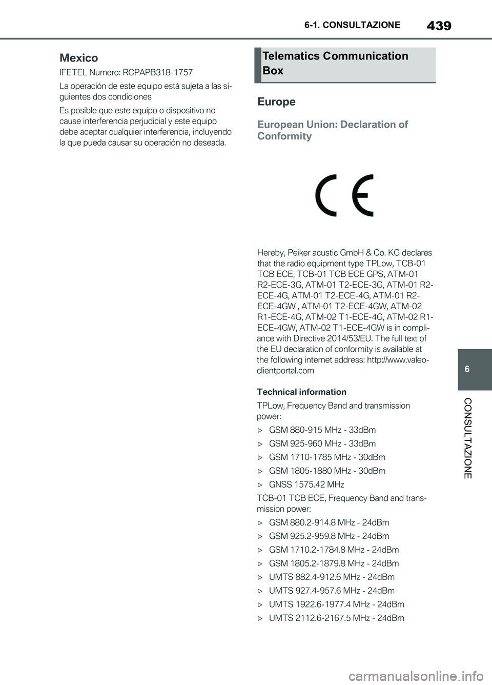 TOYOTA SUPRA 2021  Manuale duso (in Italian) 439
6 6-1. CONSULTAZIONE
CONSULTAZIONE
Supra Owners Manual_L (from Nov. 20 Prod.)
Telematics Communication 
Box
Supra_OM_Italian_OM99X81L_1_2011.book  439 ページ  ２０２０年８月２８日