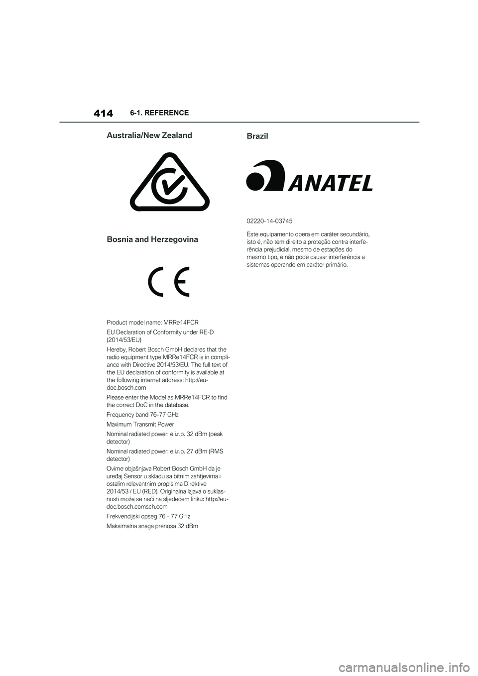 TOYOTA SUPRA 2022  Owners Manual 4146-1. REFERENCE 