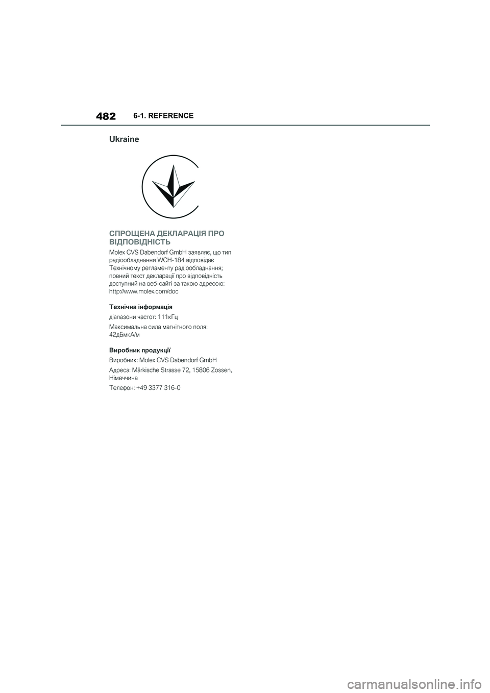 TOYOTA SUPRA 2022  Owners Manual 4826-1. REFERENCE 