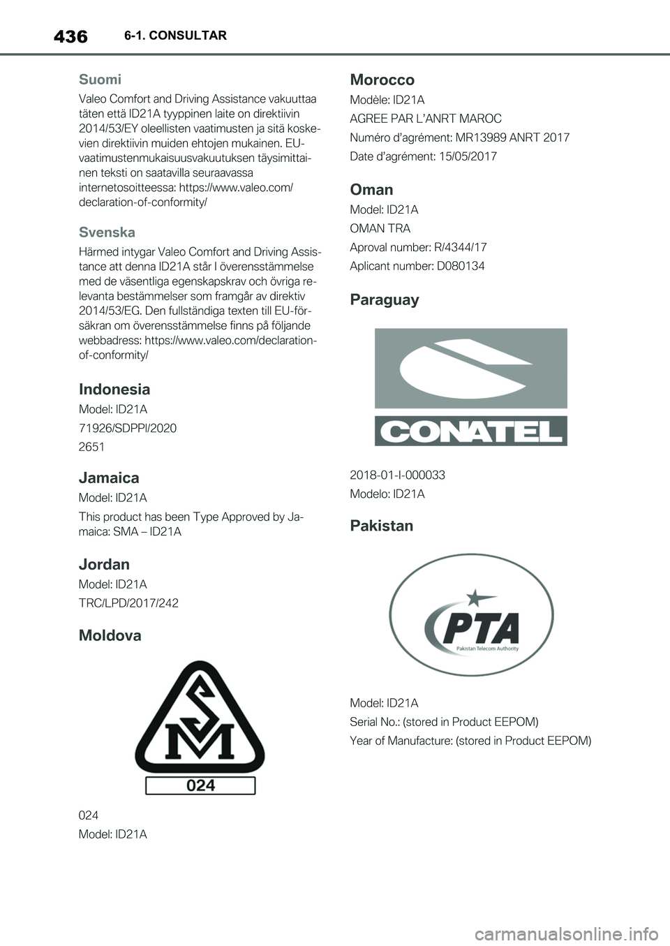 TOYOTA SUPRA 2022  Manuale de Empleo (in Spanish) 4366-1. CONSULTAR
Supra_OM_Spanish_OM9A062S_1_2111.book  436 ページ  ２０２１年８月２６日　木曜日　午前１１時２分 