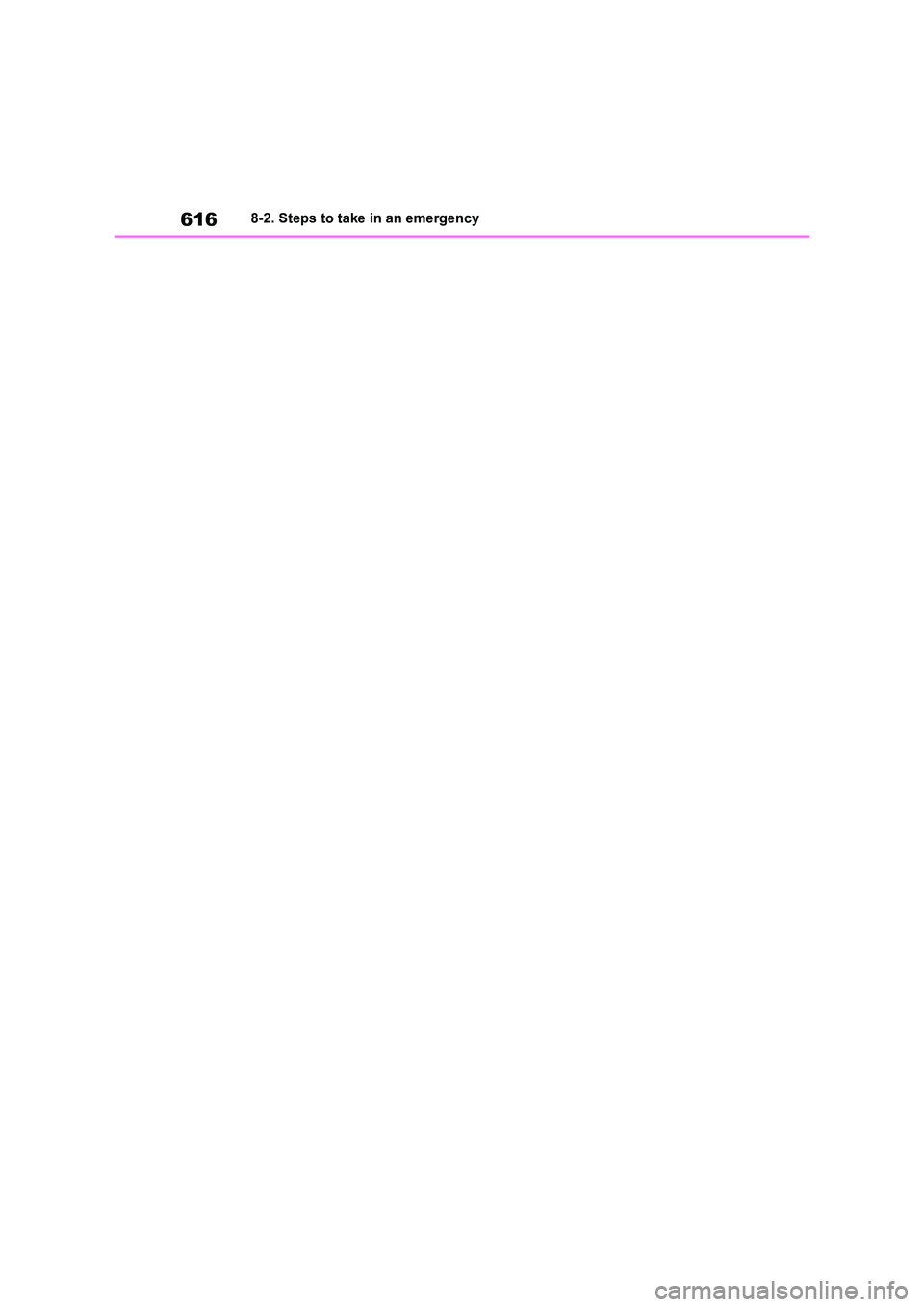 TOYOTA VERSO S 2011  Owners Manual 6168-2. Steps to take in an emergency 