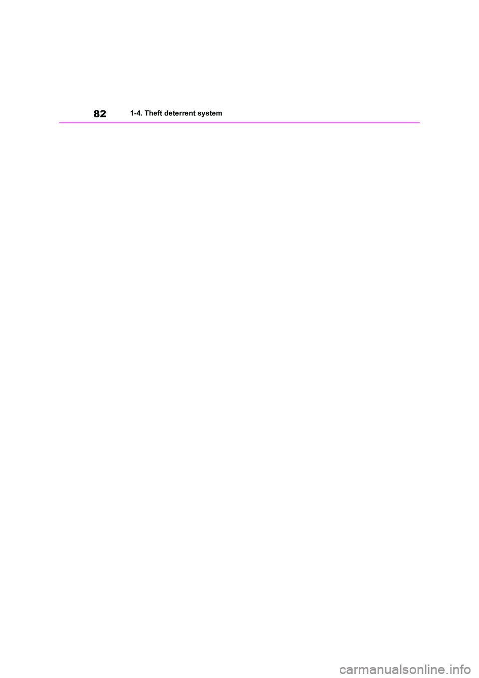TOYOTA VERSO S 2011  Owners Manual 821-4. Theft deterrent system 