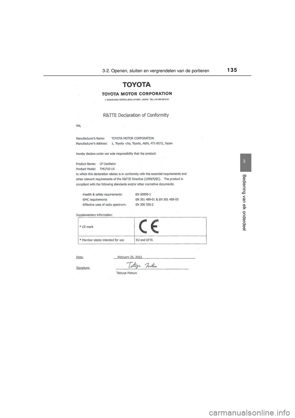 TOYOTA YARIS 2015  Instructieboekje (in Dutch) 1353-2. Openen, sluiten en vergrendelen van de portieren
3
Bediening van elk onderdeel
YARIS_F_WE_52D53E 