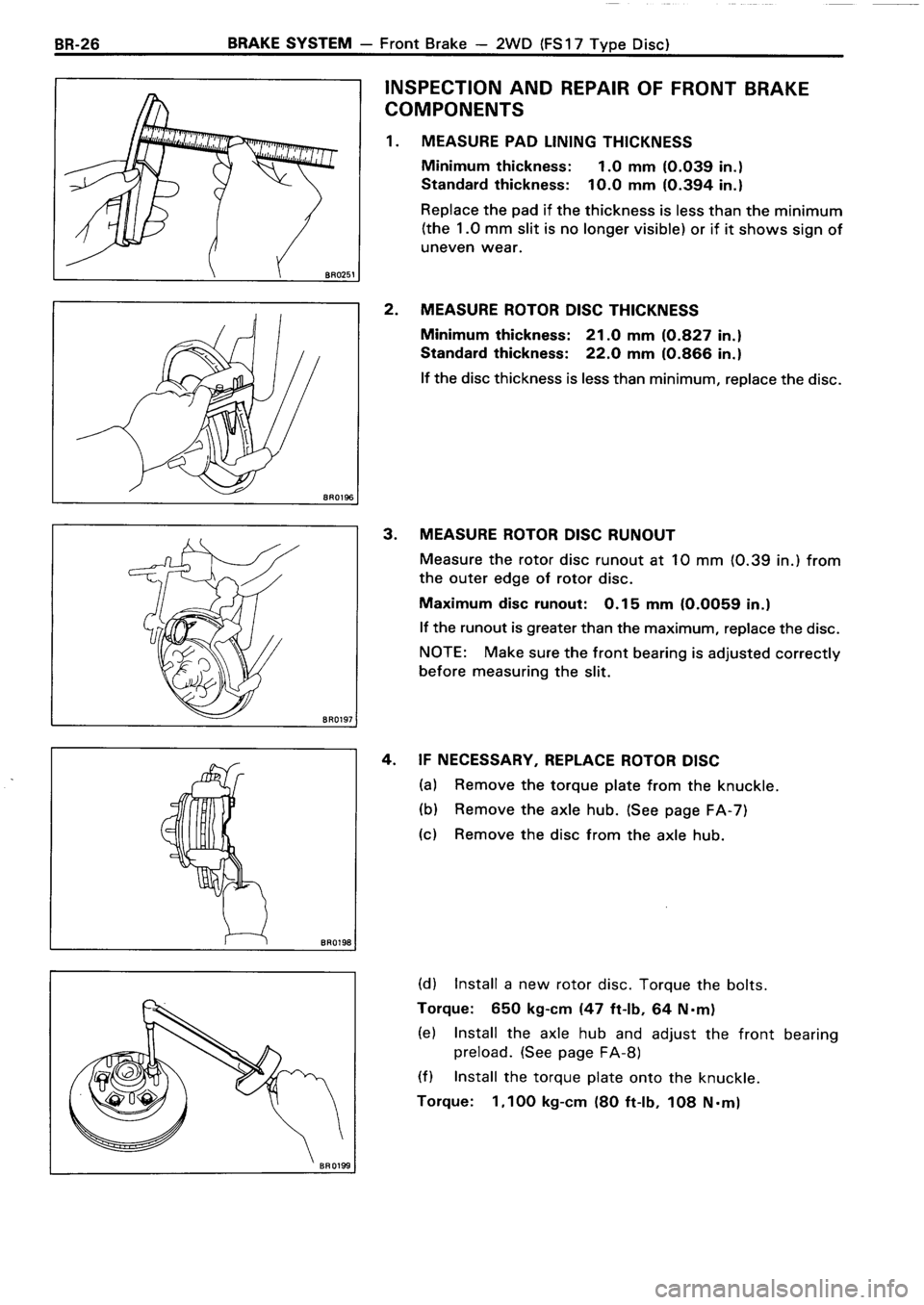 TOYOTA 4RUNNER 1986  Service Repair Manual 