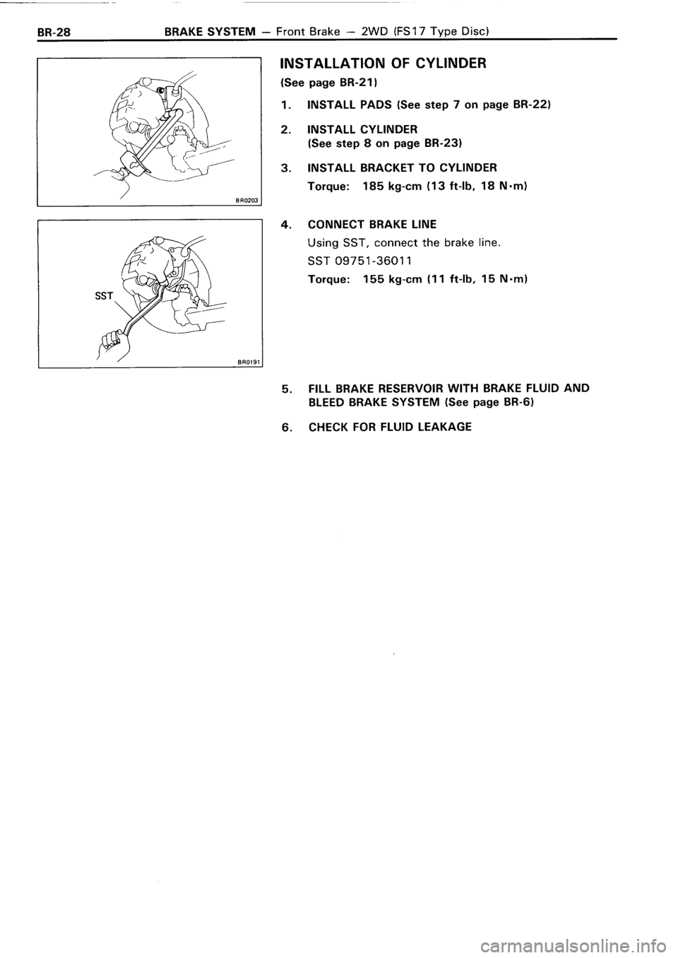 TOYOTA 4RUNNER 1986  Service Repair Manual 
