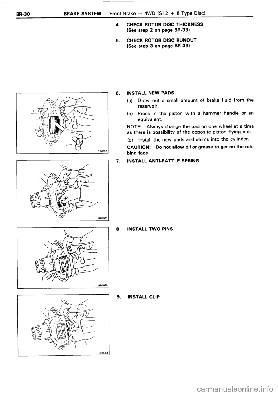 TOYOTA 4RUNNER 1986  Service Repair Manual 