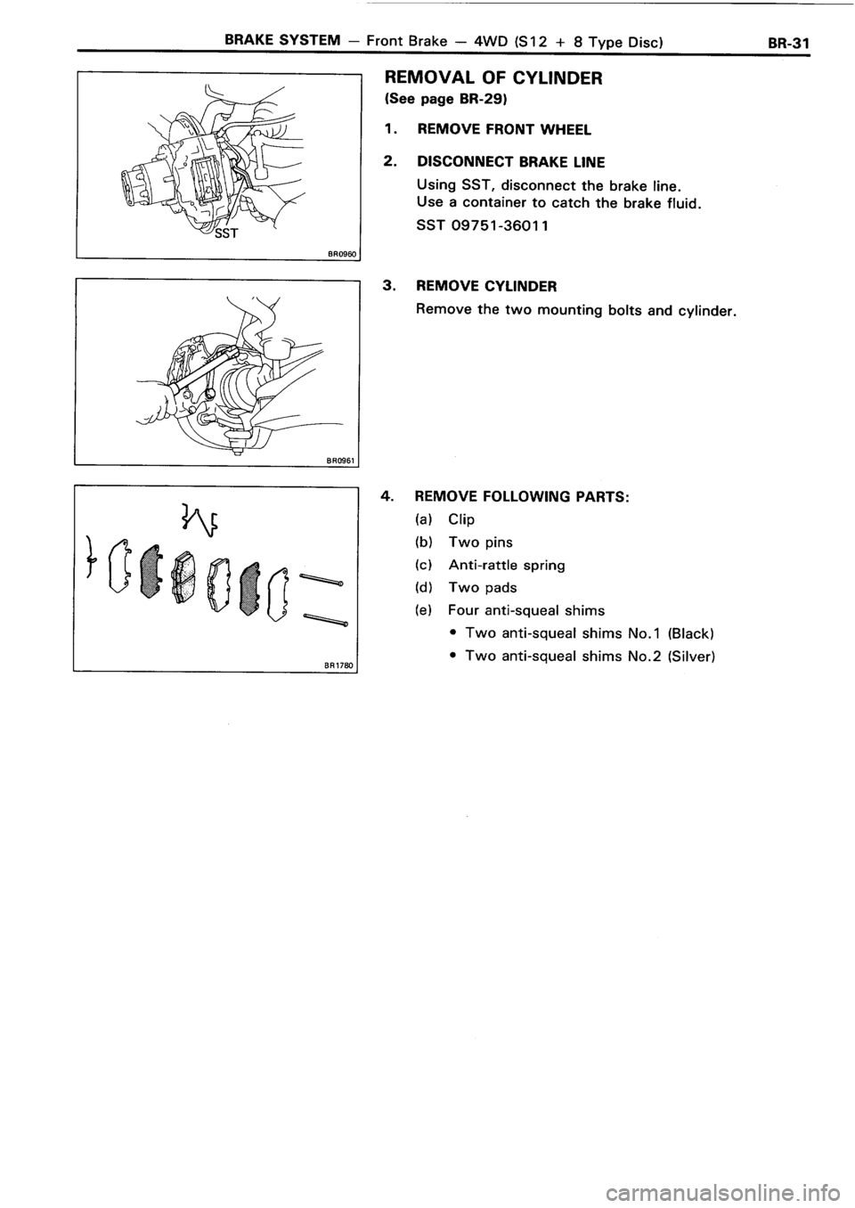 TOYOTA 4RUNNER 1986  Service Repair Manual 