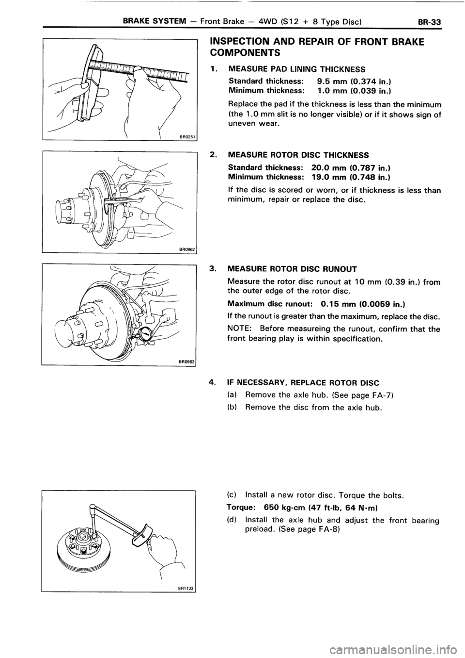 TOYOTA 4RUNNER 1986  Service Repair Manual 