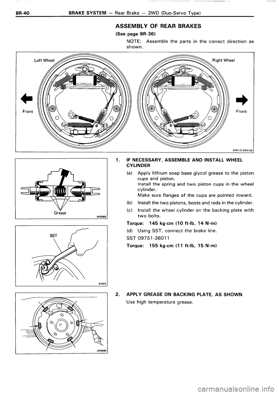 TOYOTA 4RUNNER 1986  Service Repair Manual 