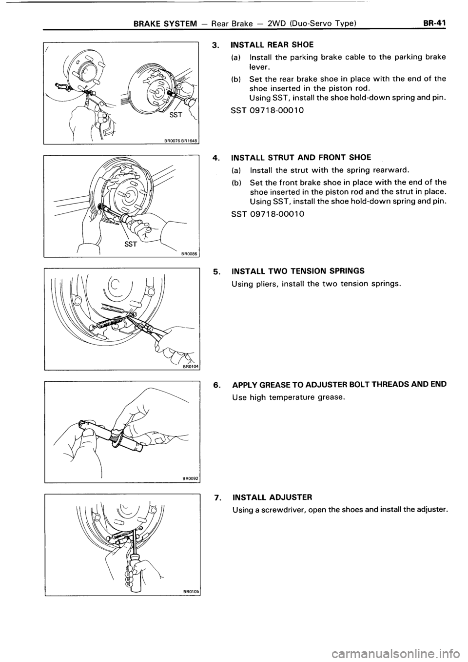 TOYOTA 4RUNNER 1986  Service Repair Manual 