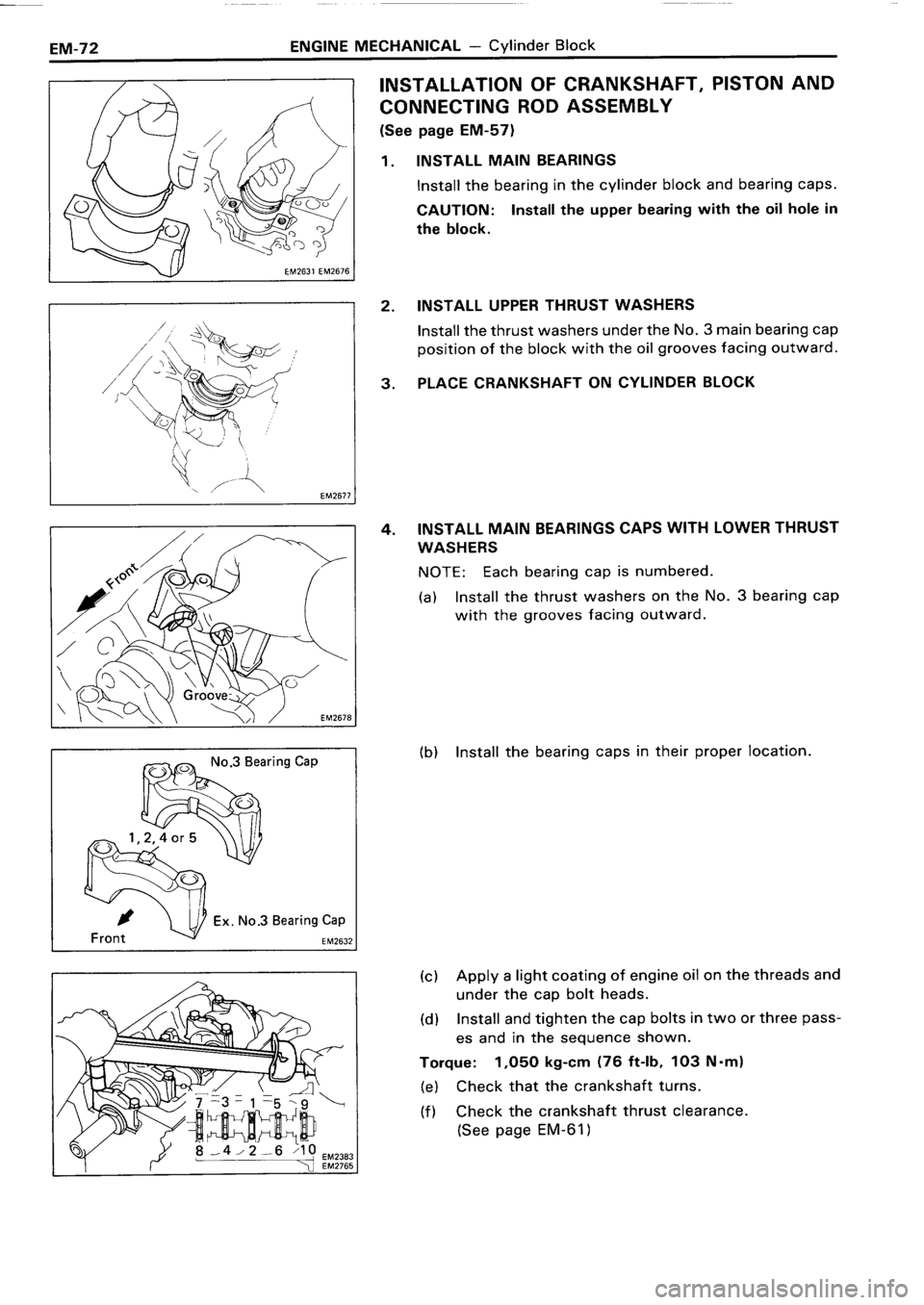 TOYOTA 4RUNNER 1986  Service Repair Manual 