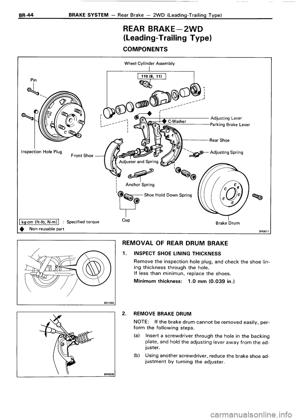 TOYOTA 4RUNNER 1986  Service Repair Manual 