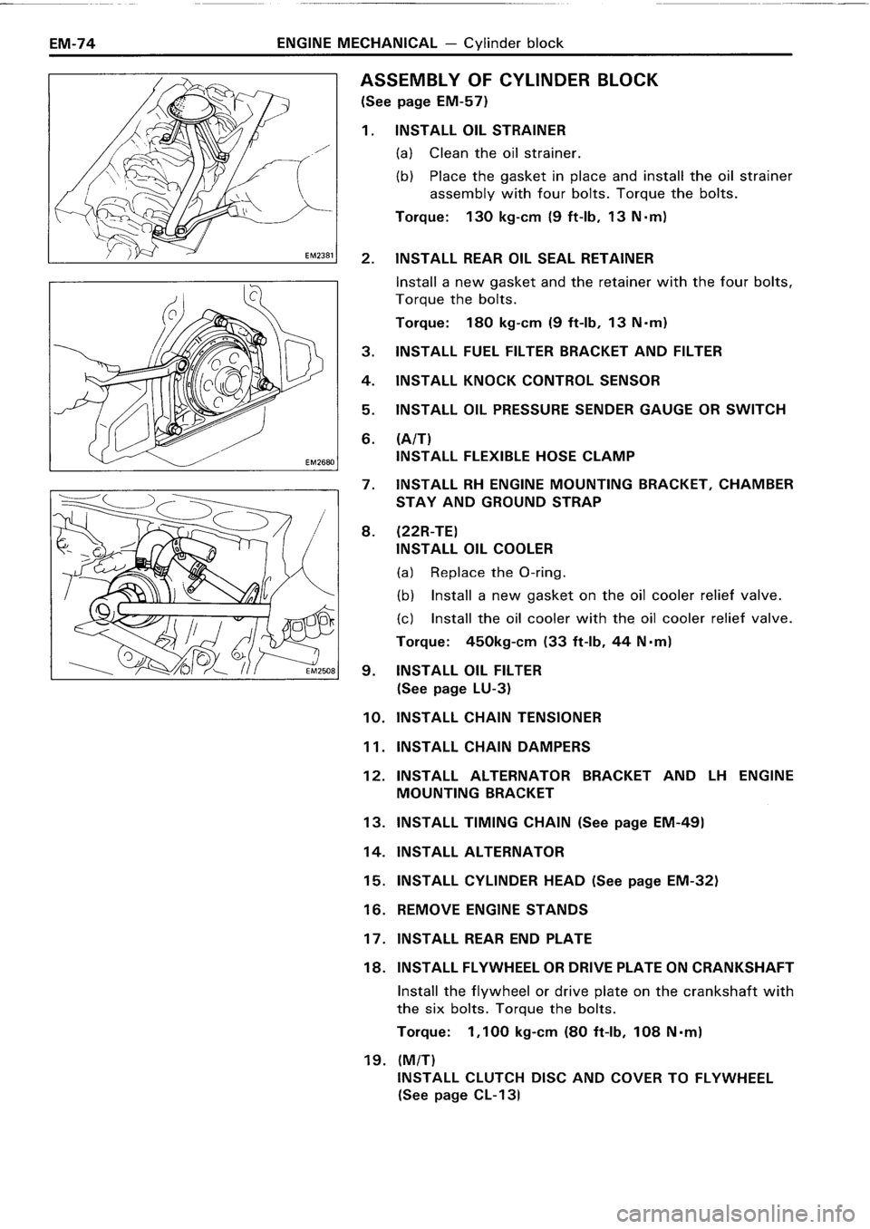 TOYOTA 4RUNNER 1986  Service Repair Manual 