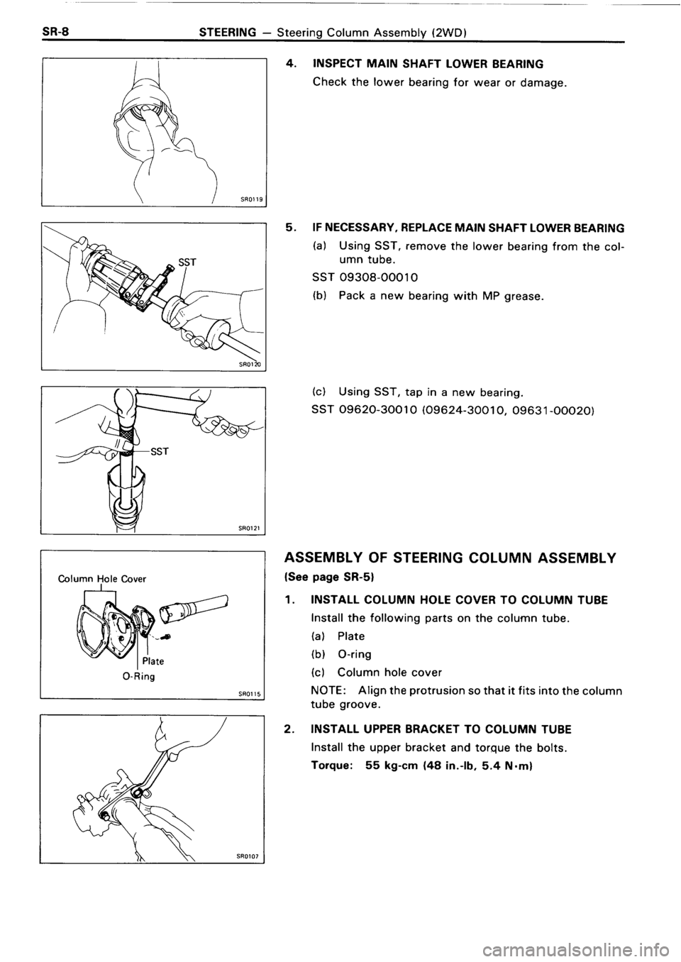 TOYOTA 4RUNNER 1986  Service Repair Manual 