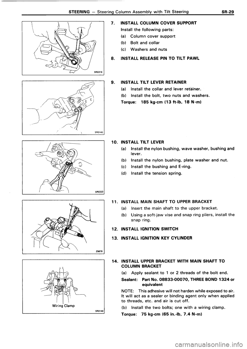 TOYOTA 4RUNNER 1986  Service Repair Manual 