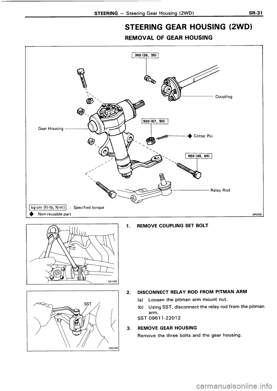 TOYOTA 4RUNNER 1986  Service Repair Manual 