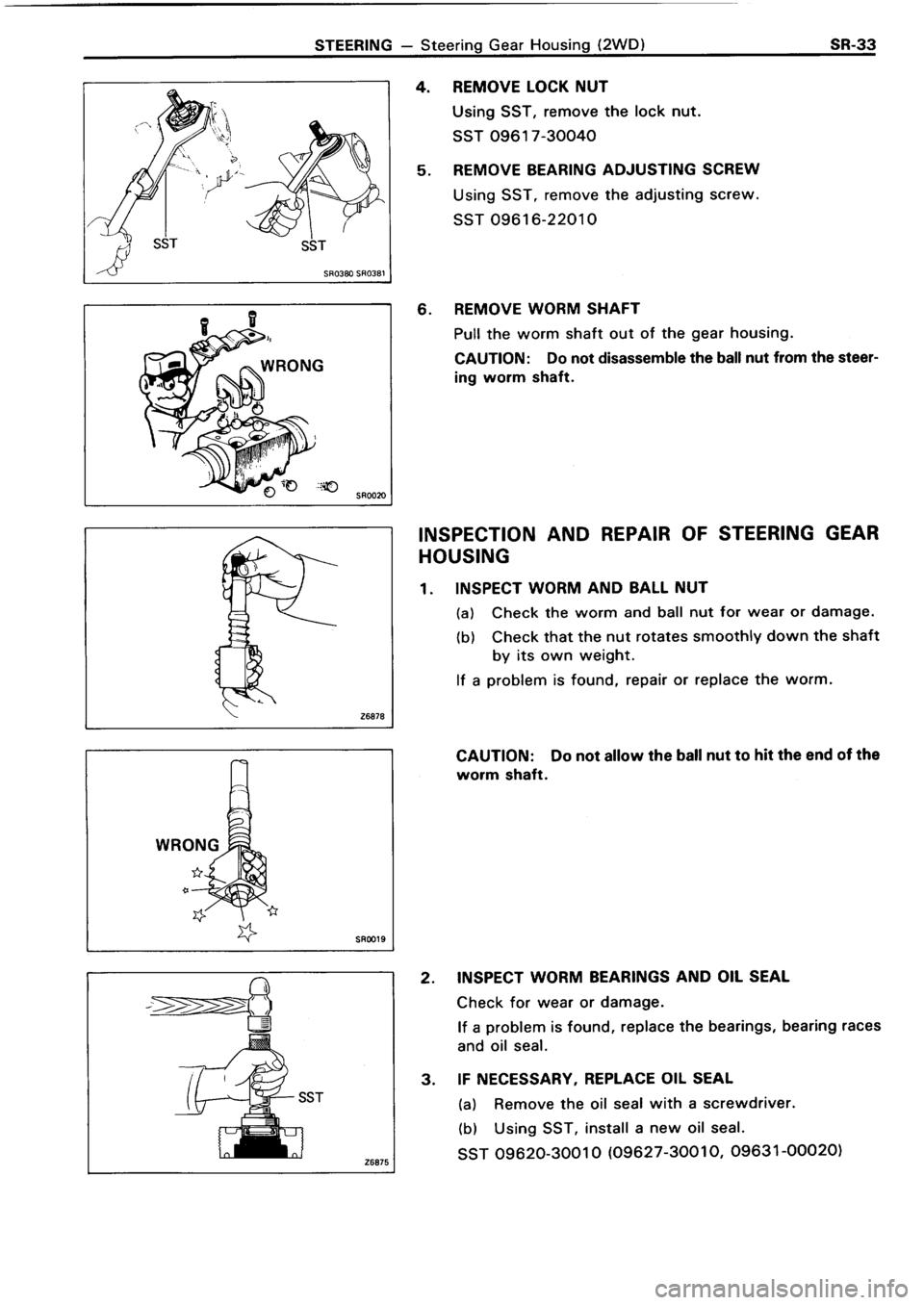 TOYOTA 4RUNNER 1986  Service Repair Manual 
