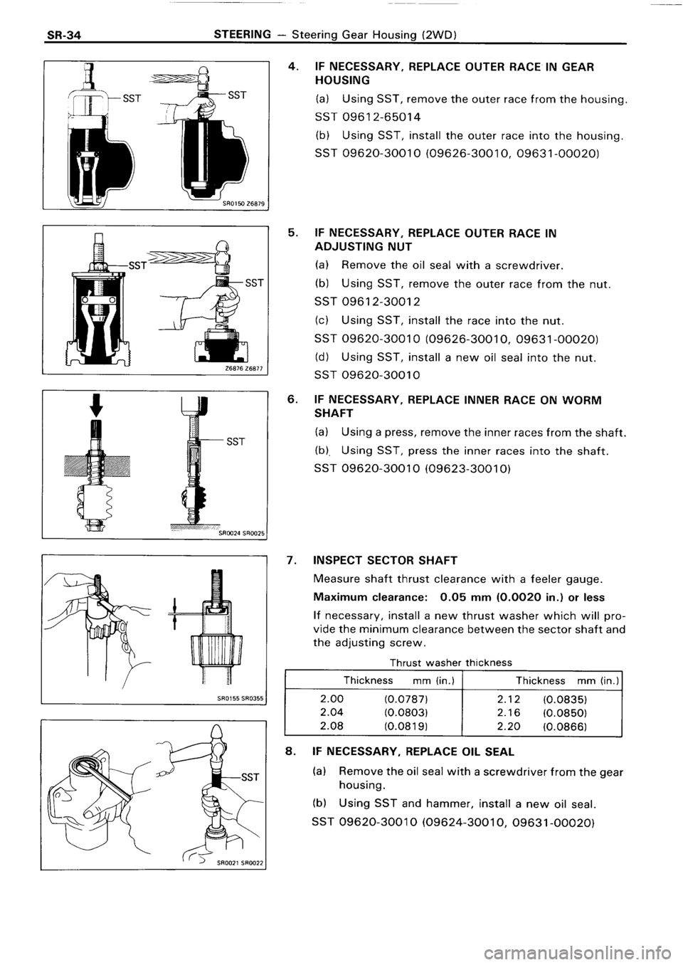 TOYOTA 4RUNNER 1986  Service Repair Manual 