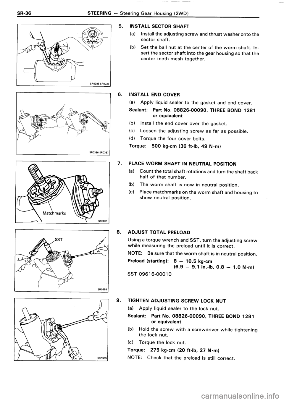 TOYOTA 4RUNNER 1986  Service Repair Manual 