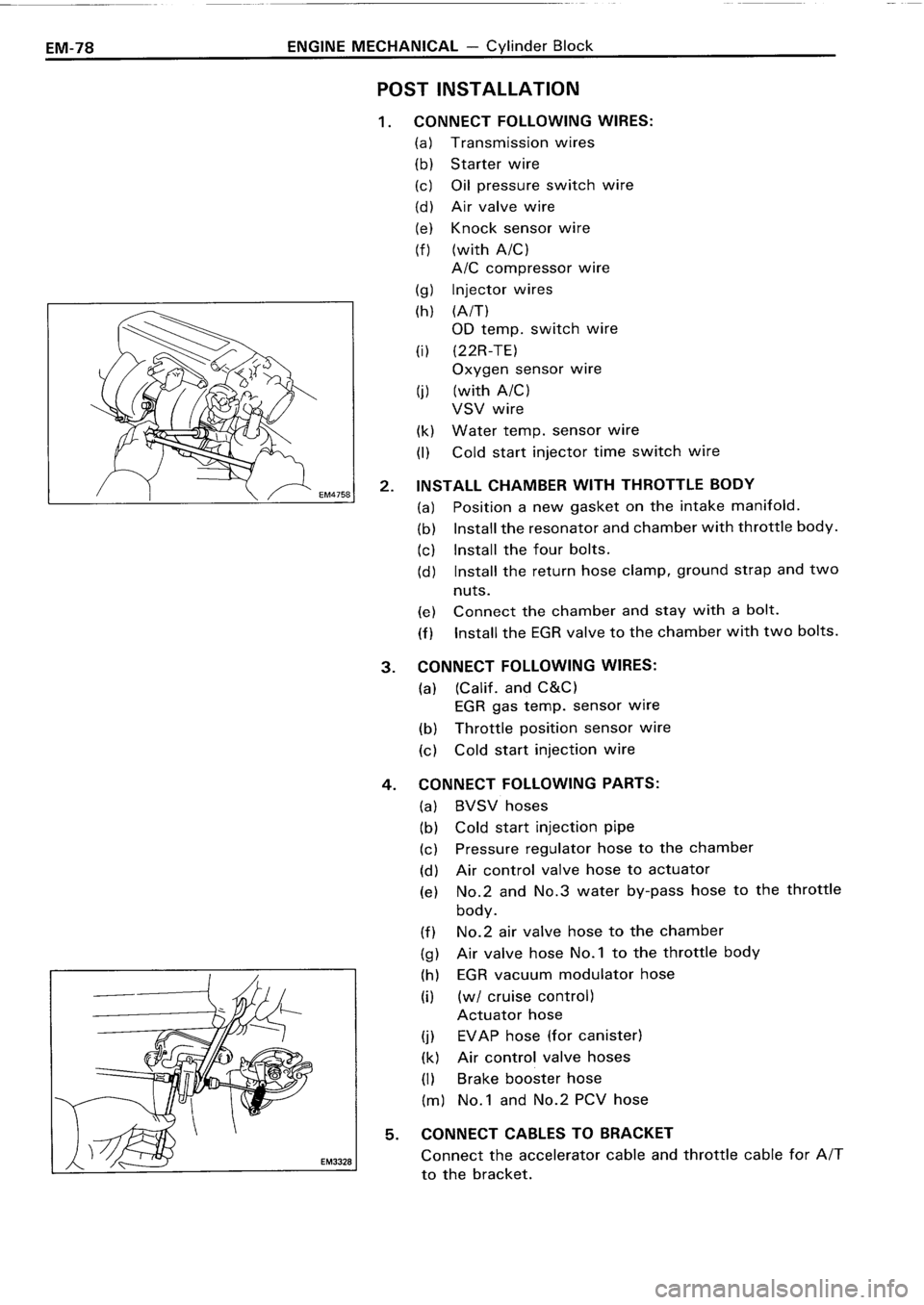 TOYOTA 4RUNNER 1986  Service Repair Manual 