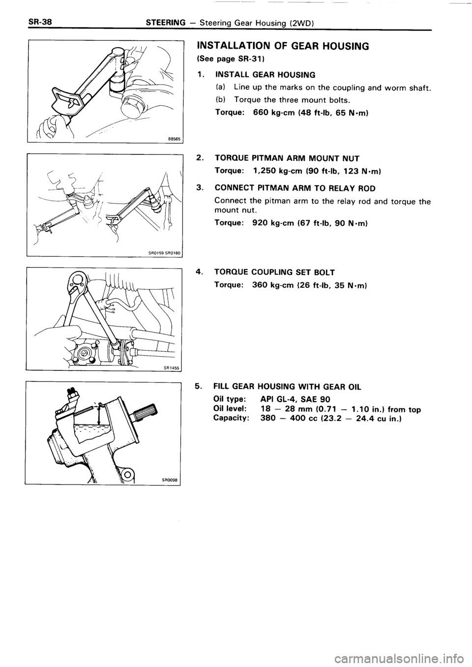 TOYOTA 4RUNNER 1986  Service Repair Manual 