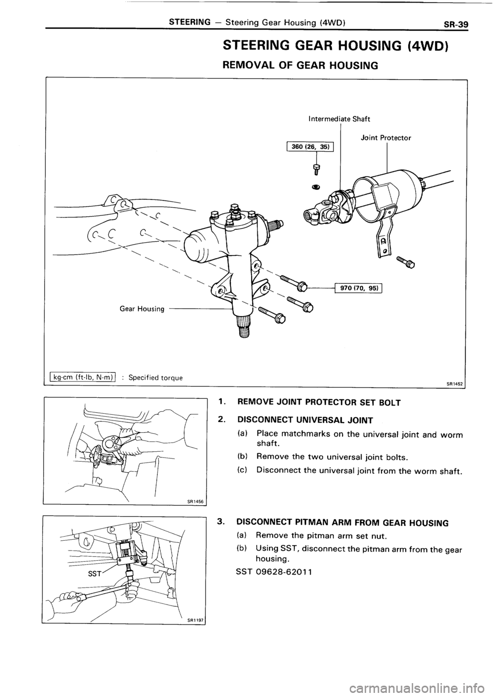 TOYOTA 4RUNNER 1986  Service Repair Manual 