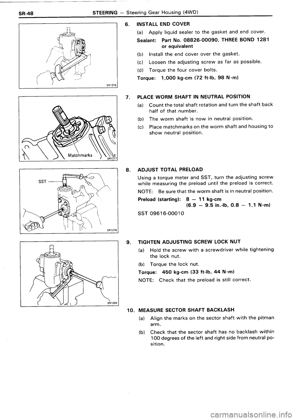 TOYOTA 4RUNNER 1986  Service Repair Manual 