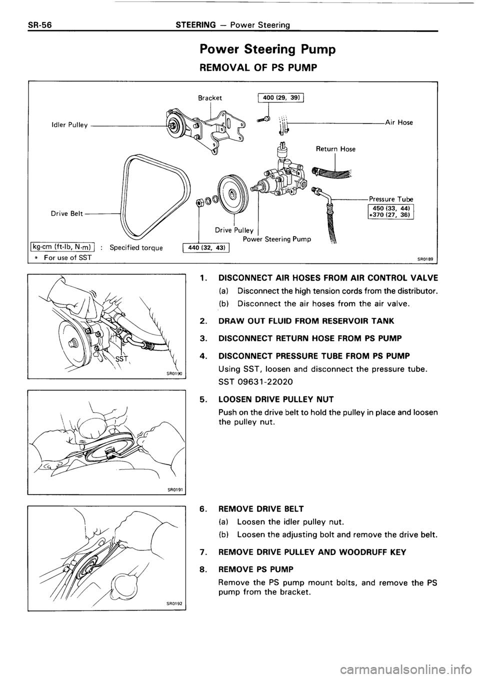 TOYOTA 4RUNNER 1986  Service Repair Manual 