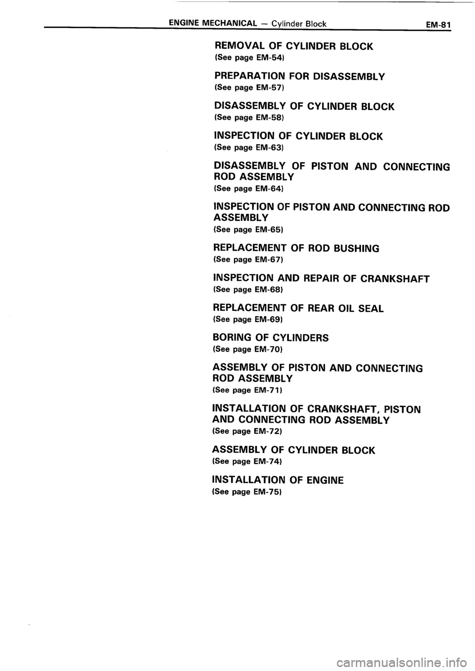 TOYOTA 4RUNNER 1986  Service Repair Manual 