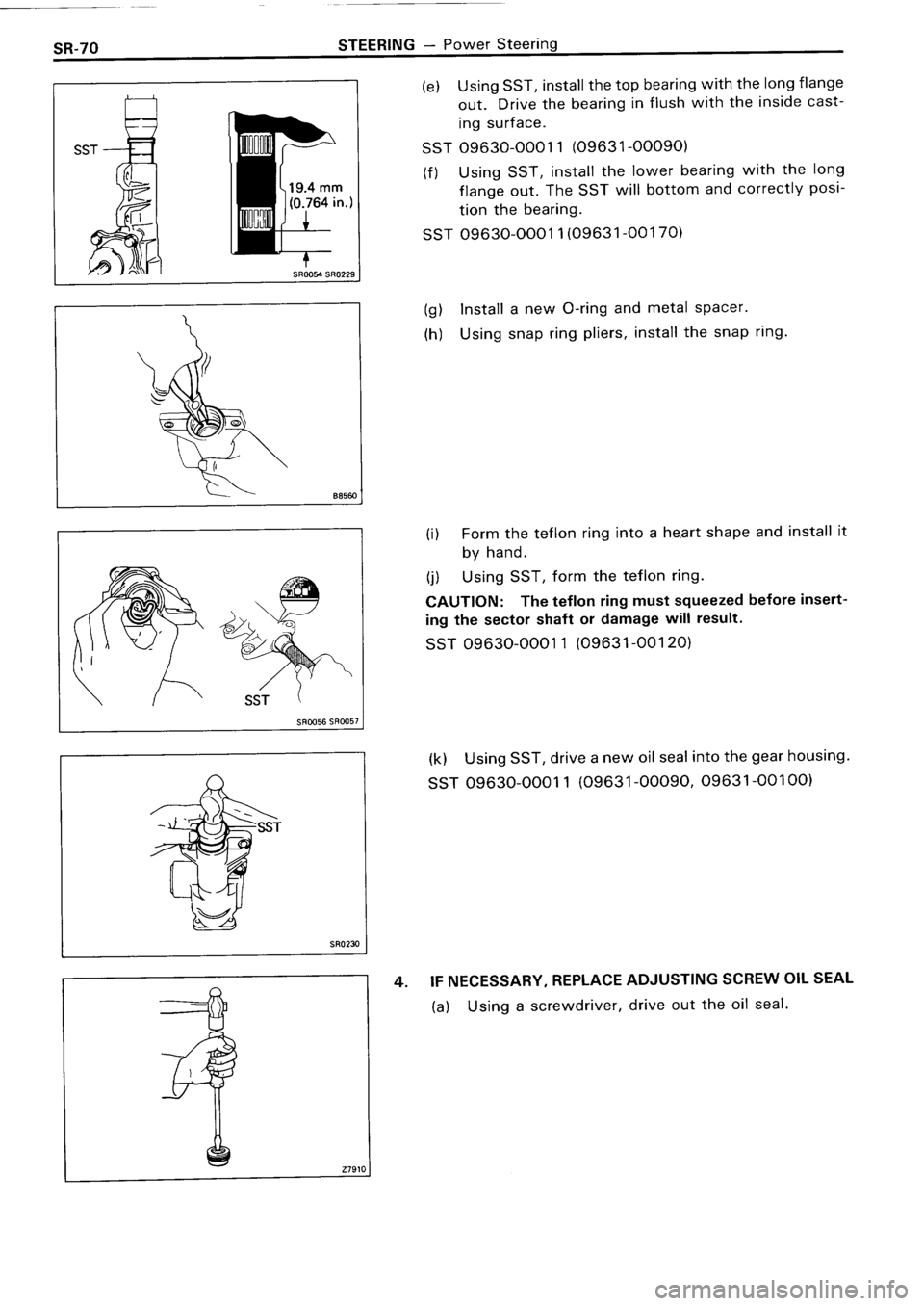 TOYOTA 4RUNNER 1986  Service Repair Manual 